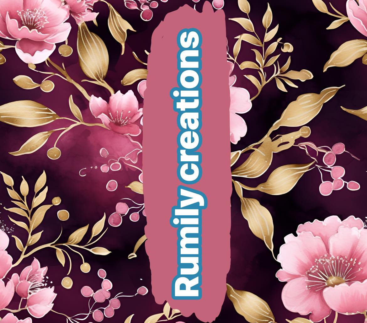 Personalised Flower Name - Pink & Gold