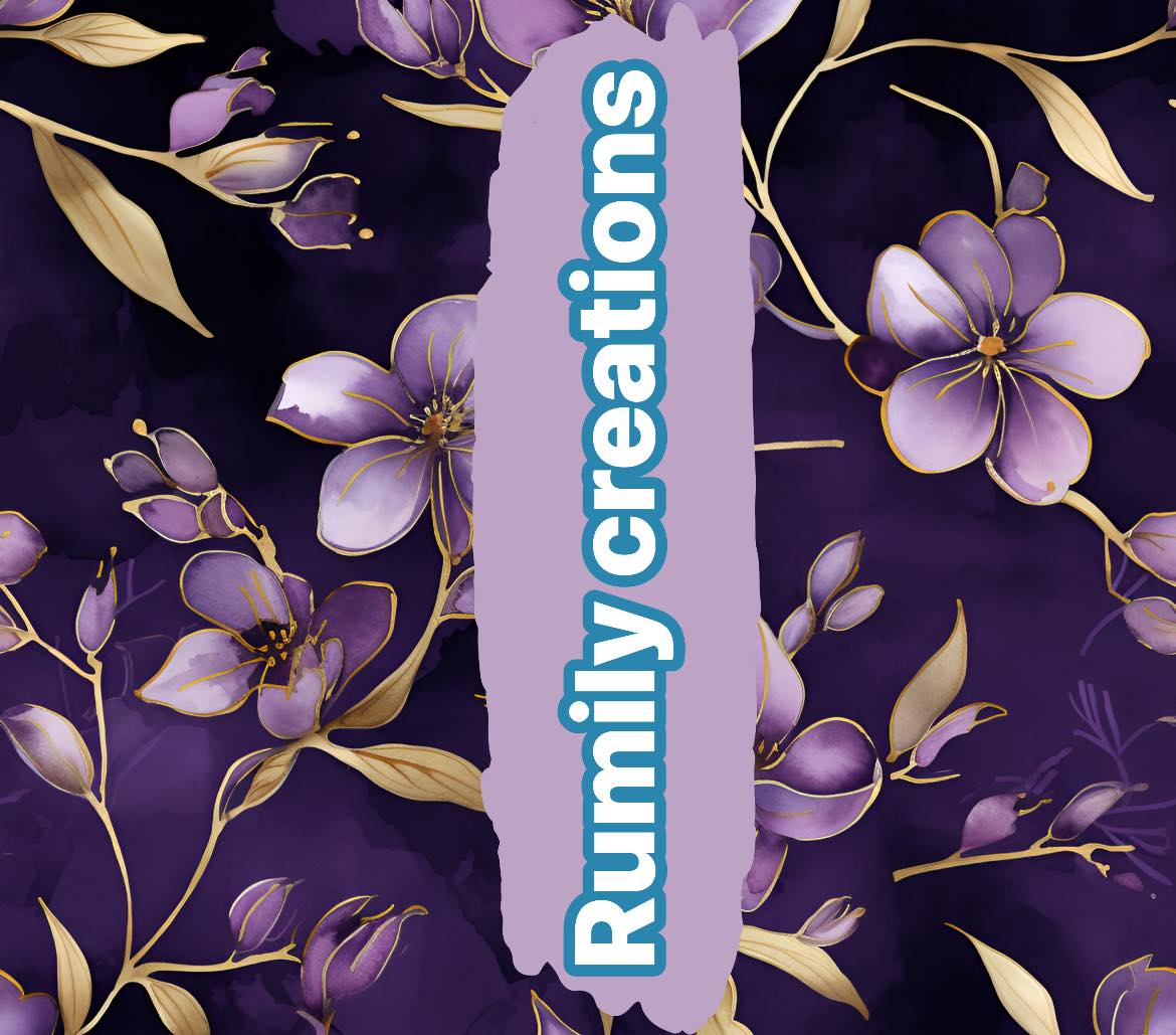Personalised Flower Name - Purple